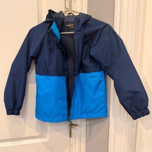 Eddie Bauer Kids Navy and Sky Blue Raincoat